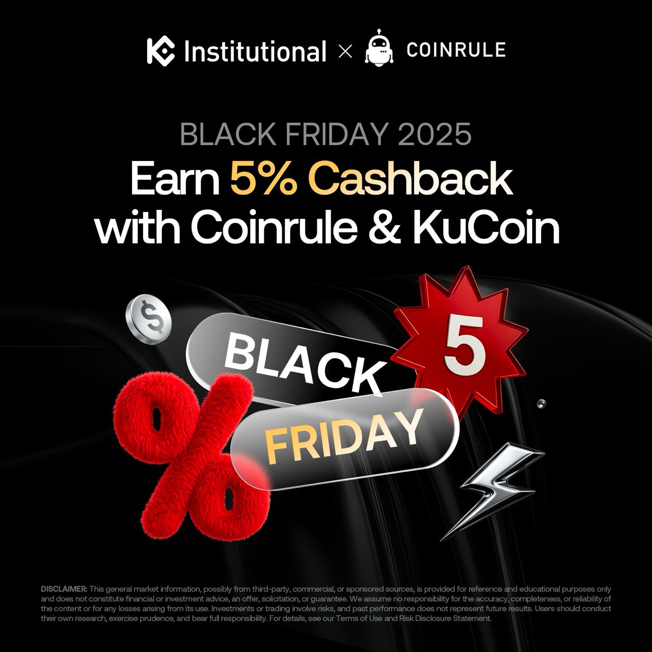 Coinrule x KuCoin Black Friday campaign